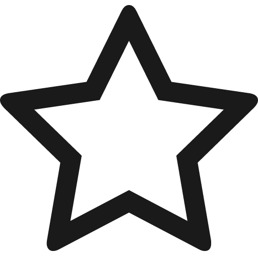 Star o icon, solid style, from Font Awesome 4
