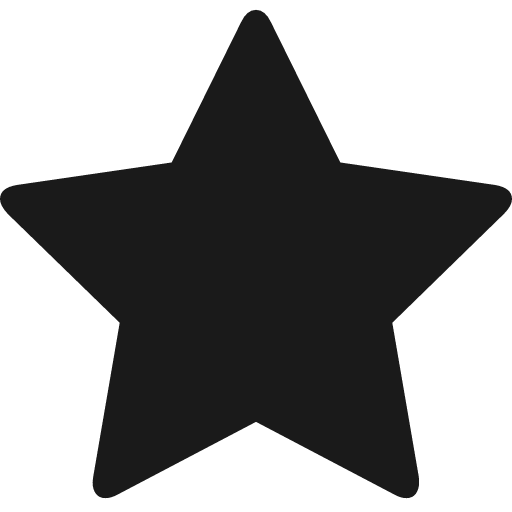 Star icon, solid style, from Font Awesome 4