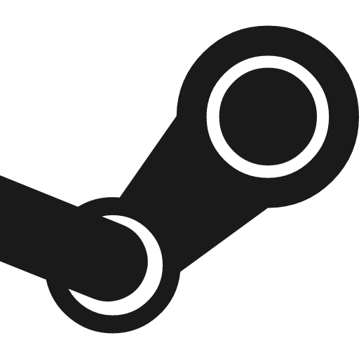 Steam icon, solid style, from Font Awesome 4