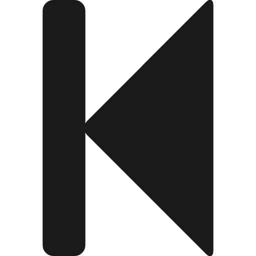 Step backward icon, solid style, from Font Awesome 4