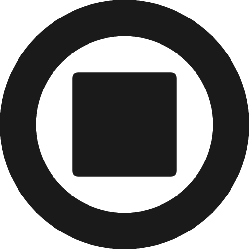 Stop circle o icon, solid style, from Font Awesome 4