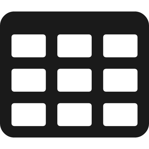 Table icon, solid style, from Font Awesome 4
