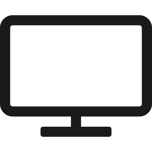 Television icon, solid style, from Font Awesome 4