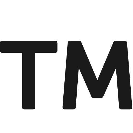 Trademark icon, solid style, from Font Awesome 4