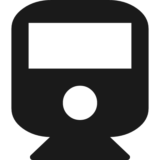 Train icon, solid style, from Font Awesome 4