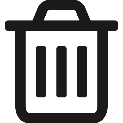 Trash o icon, solid style, from Font Awesome 4