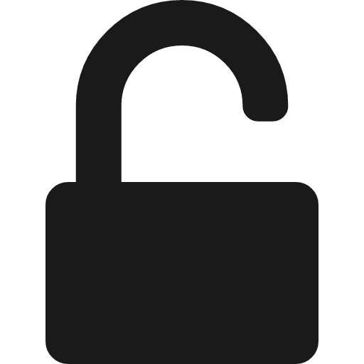Unlock alt icon, solid style, from Font Awesome 4