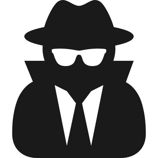 User secret icon, solid style, from Font Awesome 4