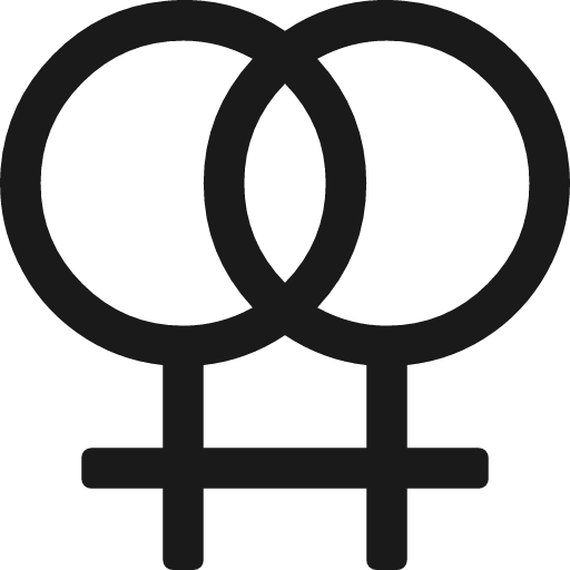 Venus double icon, solid style, from Font Awesome 4