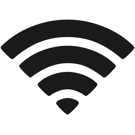 Wifi icon, solid style, from Font Awesome 4