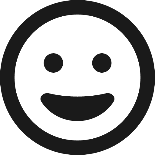 Face grin icon, solid style, from Font Awesome 6 Regular