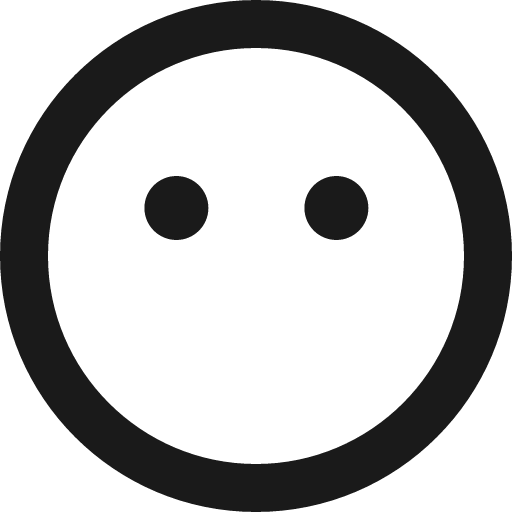 Face meh blank icon, solid style, from Font Awesome 6 Regular