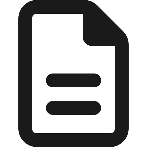 File lines icon, solid style, from Font Awesome 6 Regular
