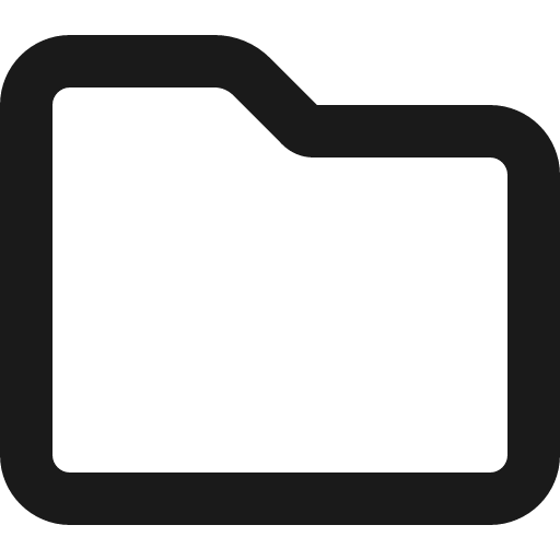 Folder icon, solid style, from Font Awesome 6 Regular