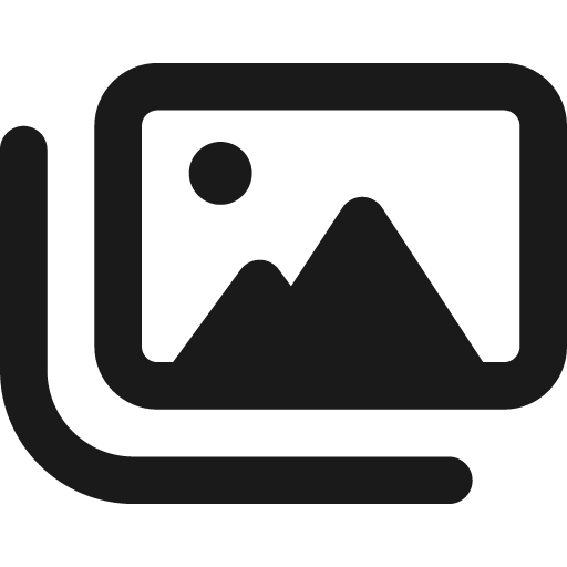 Images icon, solid style, from Font Awesome 6 Regular