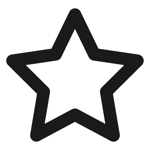 Star icon, solid style, from Font Awesome 6 Regular