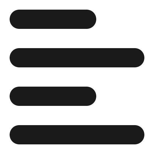 Align left icon, solid style, from Font Awesome 6 Solid