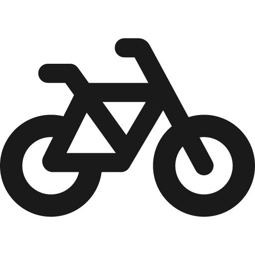 Bicycle icon, solid style, from Font Awesome 6 Solid