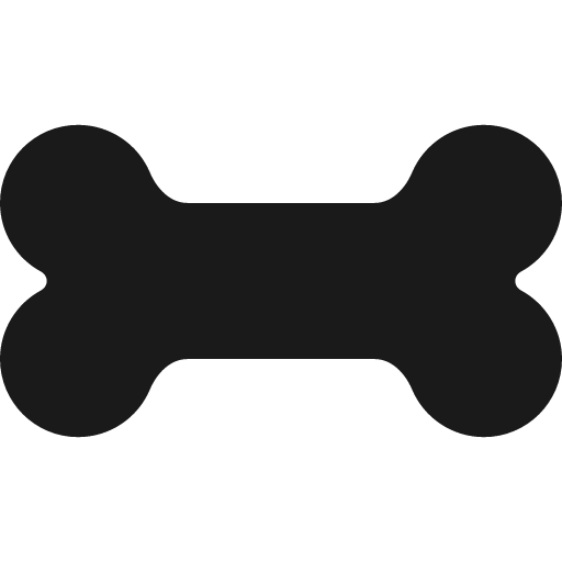 Bone icon, solid style, from Font Awesome 6 Solid