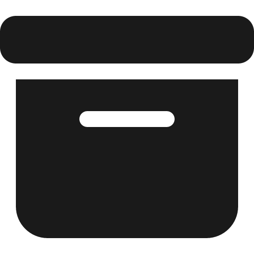 Box archive icon, solid style, from Font Awesome 6 Solid