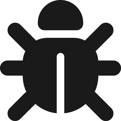 Bug icon, solid style, from Font Awesome 6 Solid