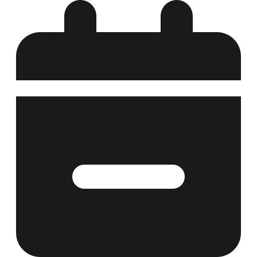 Calendar minus icon, solid style, from Font Awesome 6 Solid