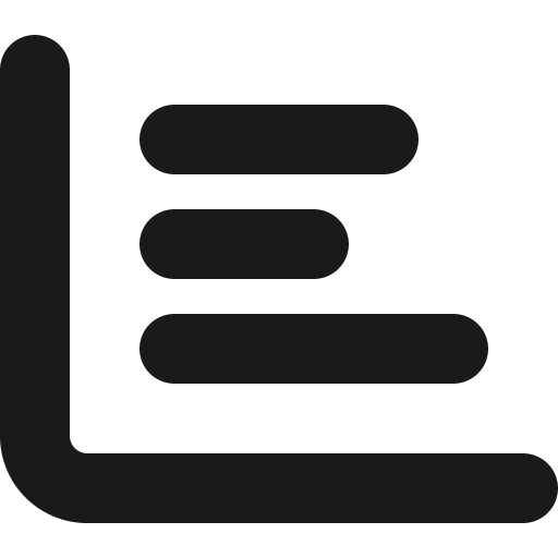 Chart bar icon, solid style, from Font Awesome 6 Solid