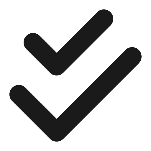Check double icon, solid style, from Font Awesome 6 Solid