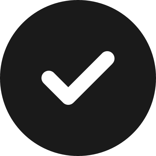 Circle check icon, solid style, from Font Awesome 6 Solid