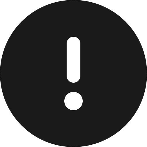 Circle exclamation icon, solid style, from Font Awesome 6 Solid