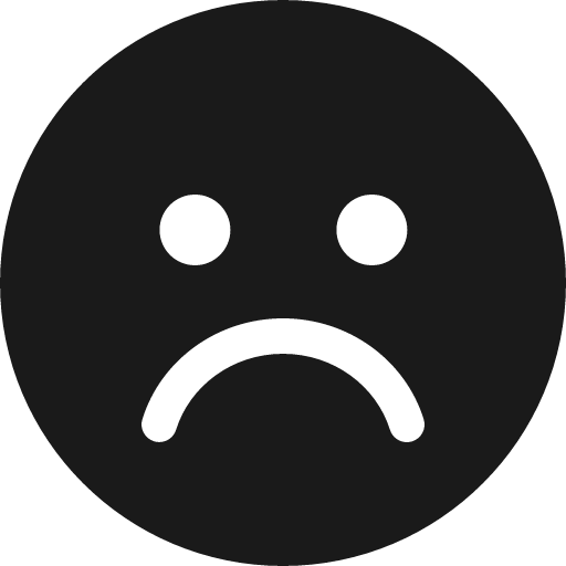 Face frown icon, solid style, from Font Awesome 6 Solid
