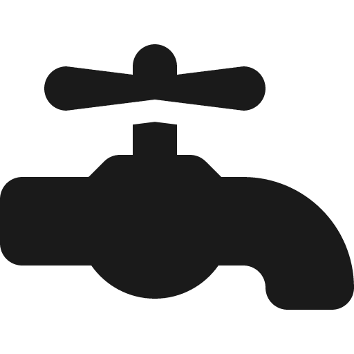 Faucet icon, solid style, from Font Awesome 6 Solid