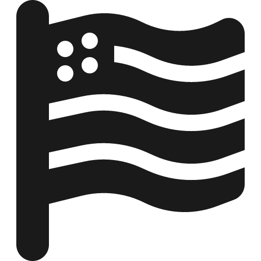 Flag usa icon, solid style, from Font Awesome 6 Solid