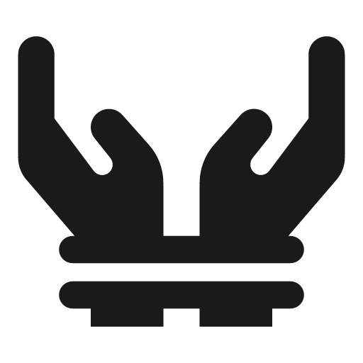 Hands bound icon, solid style, from Font Awesome 6 Solid