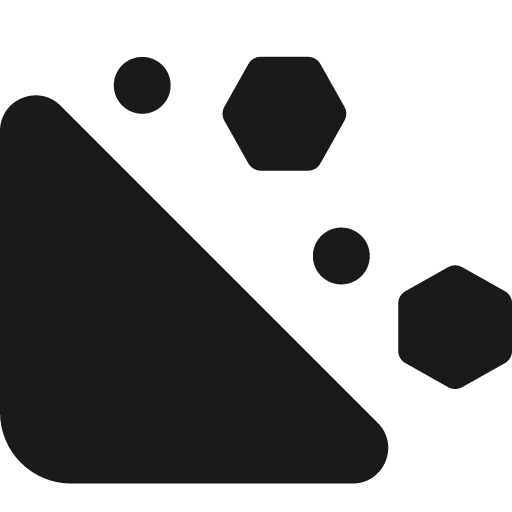Hill rockslide icon, solid style, from Font Awesome 6 Solid
