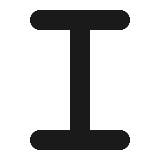 I icon, solid style, from Font Awesome 6 Solid