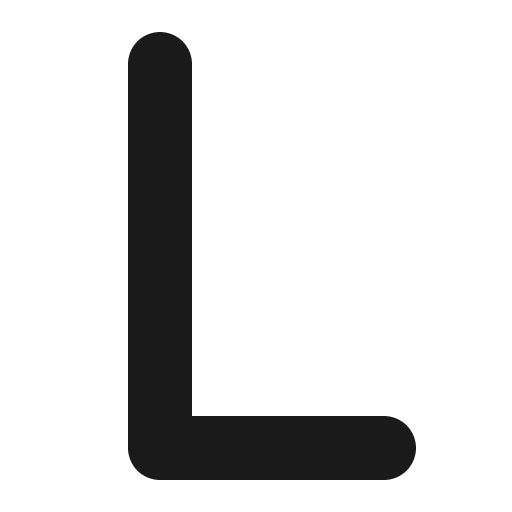 L icon, solid style, from Font Awesome 6 Solid