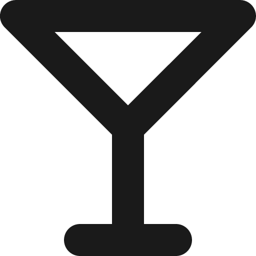 Martini glass empty icon, solid style, from Font Awesome 6 Solid