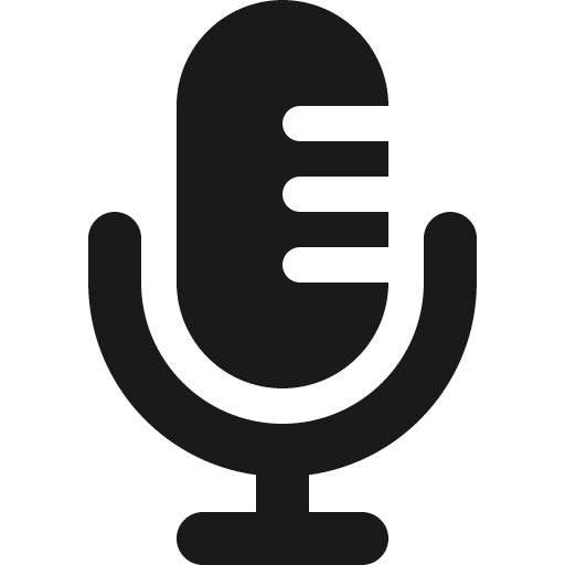 Microphone lines icon, solid style, from Font Awesome 6 Solid