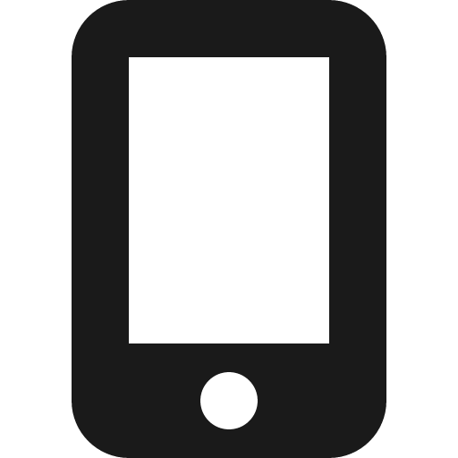 Mobile screen button icon, solid style, from Font Awesome 6 Solid