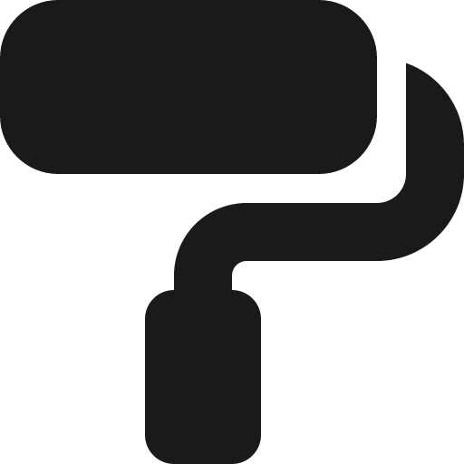 Paint roller icon, solid style, from Font Awesome 6 Solid