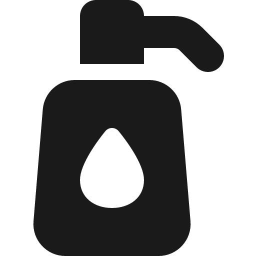 Pump soap icon, solid style, from Font Awesome 6 Solid