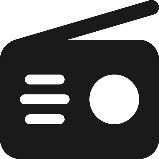 Radio icon, solid style, from Font Awesome 6 Solid