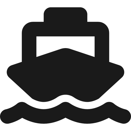 Ship icon, solid style, from Font Awesome 6 Solid