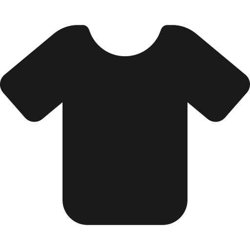 Shirt icon, solid style, from Font Awesome 6 Solid