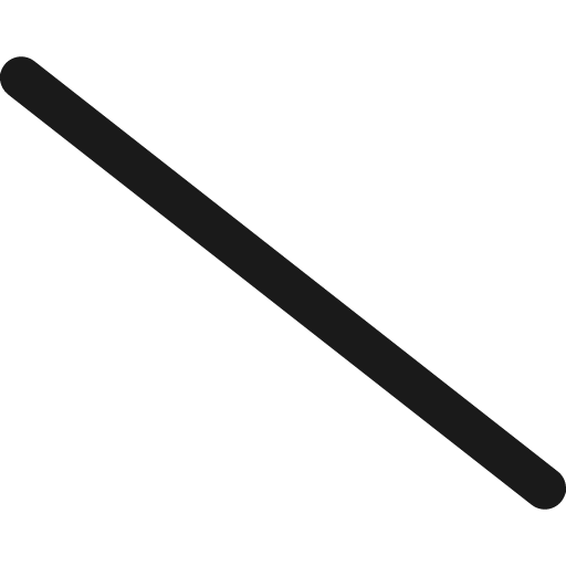 Slash icon, solid style, from Font Awesome 6 Solid