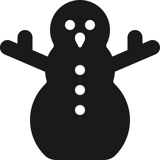Snowman icon, solid style, from Font Awesome 6 Solid