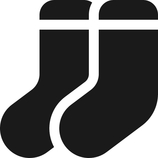 Socks icon, solid style, from Font Awesome 6 Solid