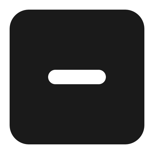Square minus icon, solid style, from Font Awesome 6 Solid