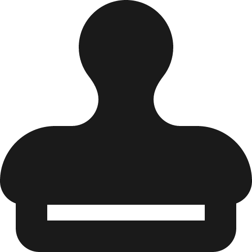 Stamp icon, solid style, from Font Awesome 6 Solid